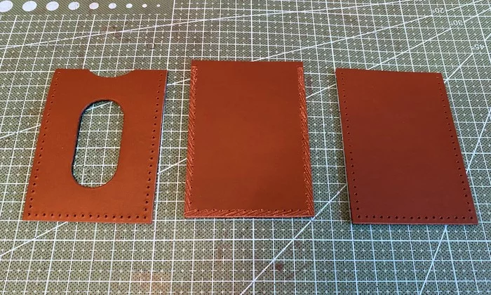 Shielded leather case for pass (experiment) - My, Leather products, Folk art, Longpost