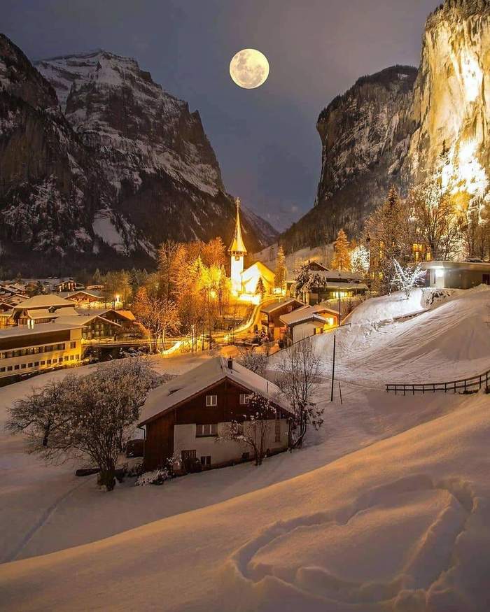 Lauterbrunnen, Switzerland - Travels, The photo, Tourism, Switzerland, Lauterbrunnen, Winter