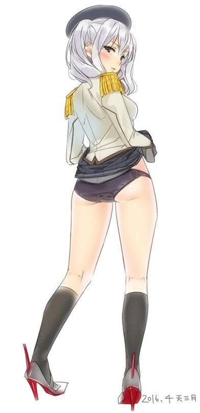 Kashima - NSFW, Kantai collection, Anime, Anime art, Kashima, Lawson, Underwear, Pantsu, Longpost, Ama mitsuki