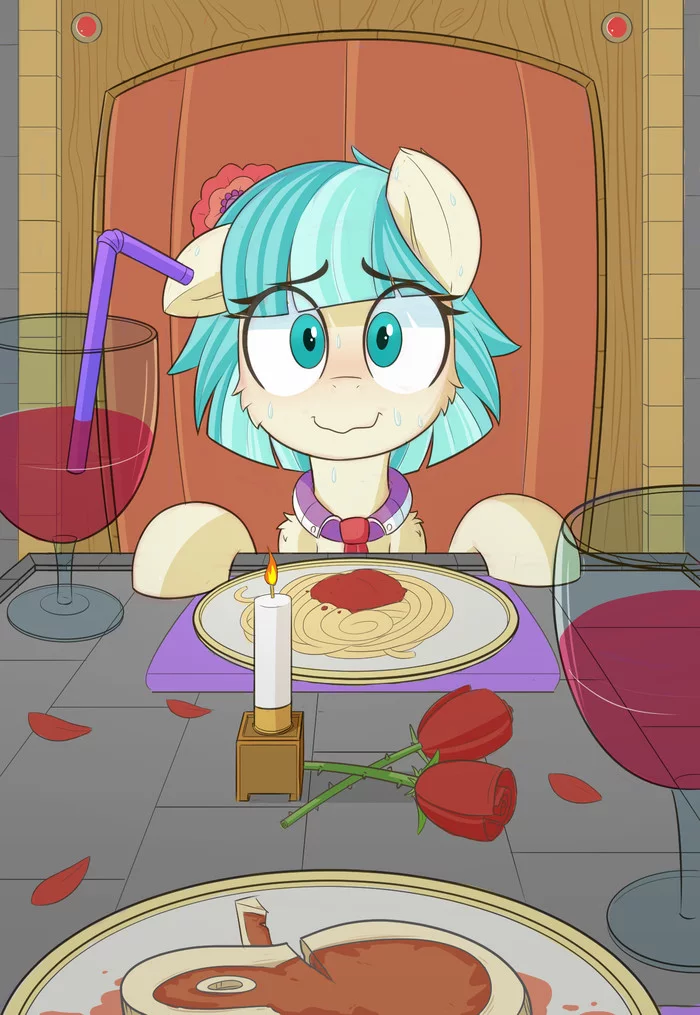 Неловкое свидание - My Little Pony, PonyArt, Coco Pommel