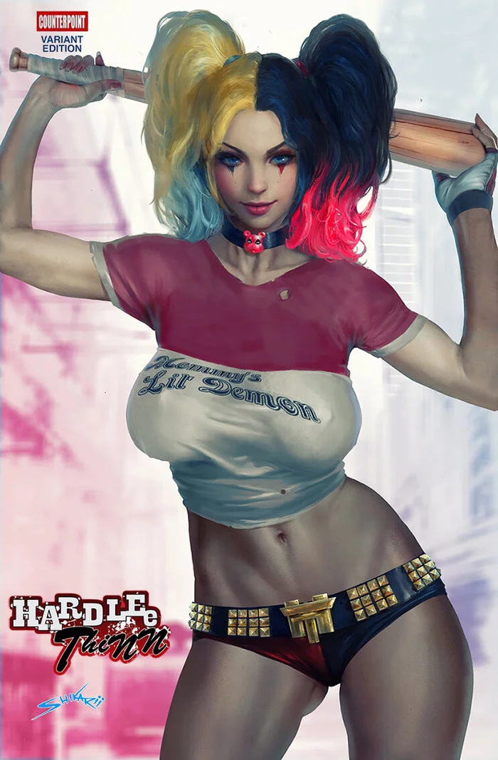 Harley Quinn - Арт, Игры, Девушки, DC Comics, Харли Квинн, Shikari Shambu