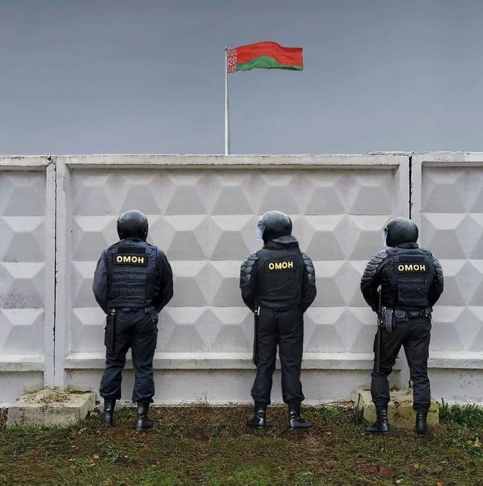 Minsk OMON is more vulnerable than ever - Riot police, Republic of Belarus, Minsk, Fence