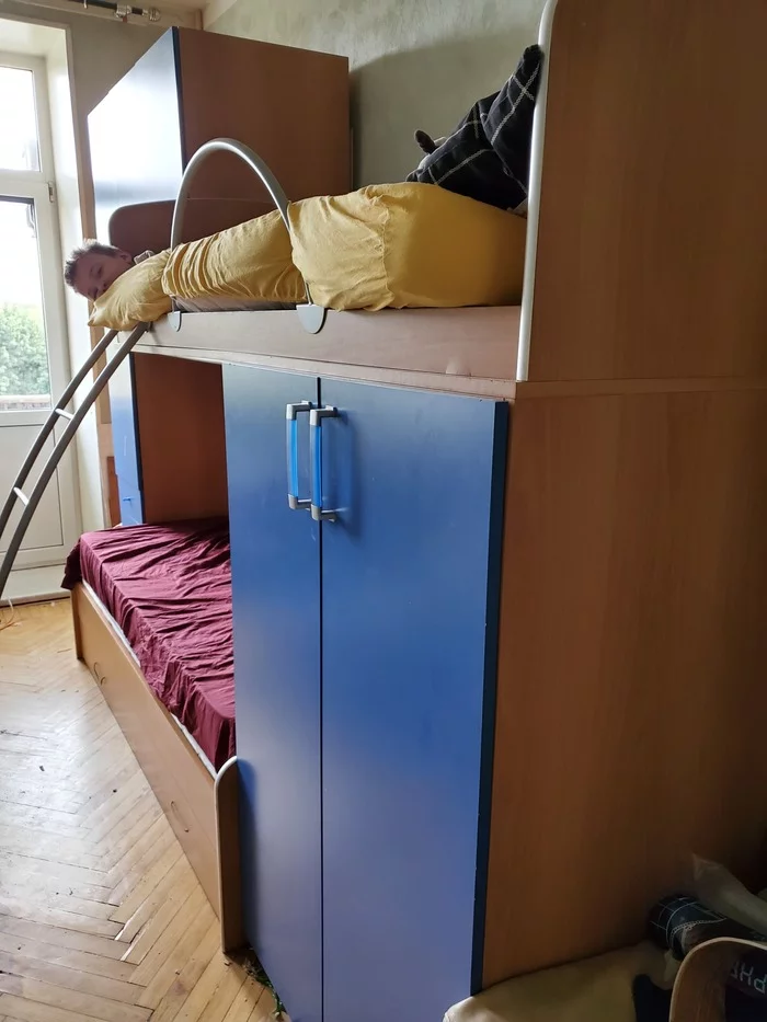 Restyling of a children's room by women's hands - My, With your own hands, Repair, Rework, Men's work with women's hands, Children's room, Furniture, Longpost