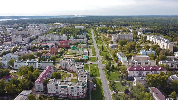 City of Zelenodolsk - My, Zelenodolsk, Tatarstan, Kazan, Cities of Russia, Bird's-eye, Quadcopter, Nature, Video, Drone, Longpost, View from above