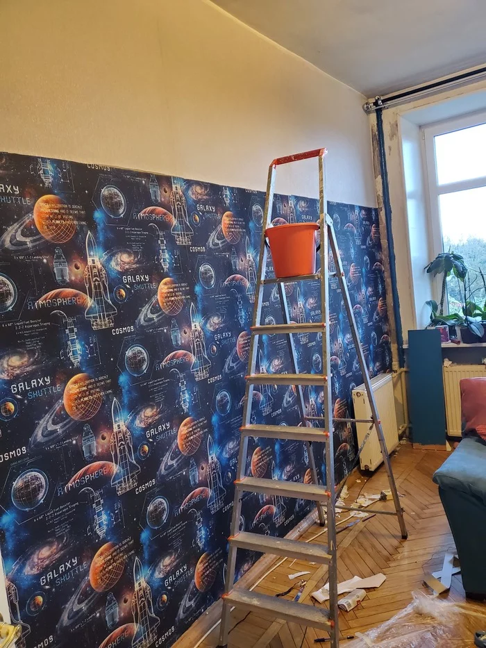 Restyling of a children's room by women's hands - My, With your own hands, Repair, Rework, Men's work with women's hands, Children's room, Furniture, Longpost