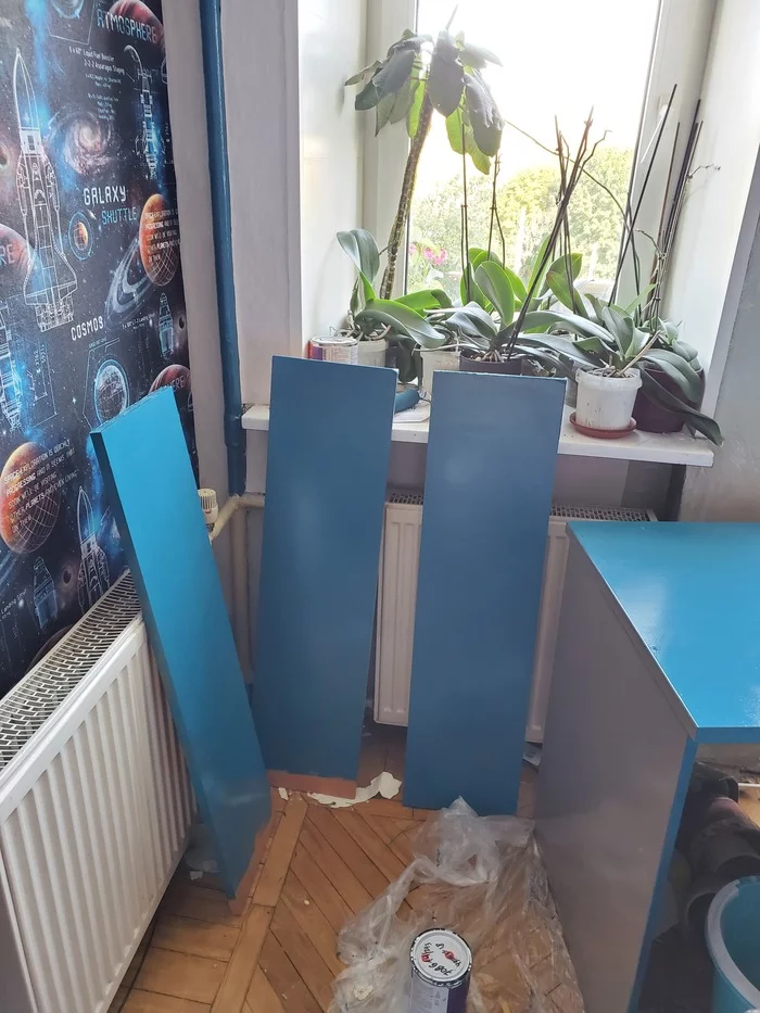 Restyling of a children's room by women's hands - My, With your own hands, Repair, Rework, Men's work with women's hands, Children's room, Furniture, Longpost