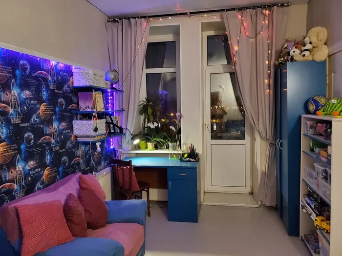 Restyling of a children's room by women's hands - My, With your own hands, Repair, Rework, Men's work with women's hands, Children's room, Furniture, Longpost
