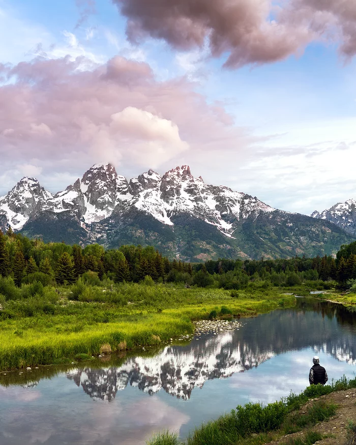 Grand Teton National Park (Wyoming) - Моё, Вайоминг, США, Фотография, Природа, Отражение, Горы, Длиннопост, Красота природы, Лось