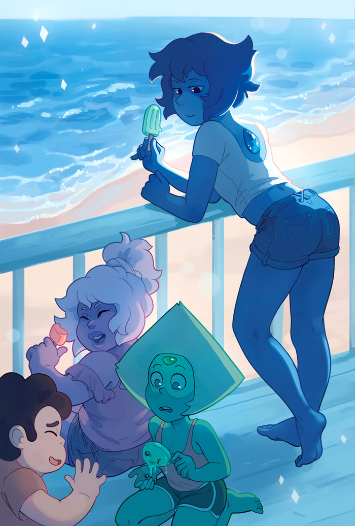    Steven Universe, Lapis Lazuli, Amethyst, Peridot