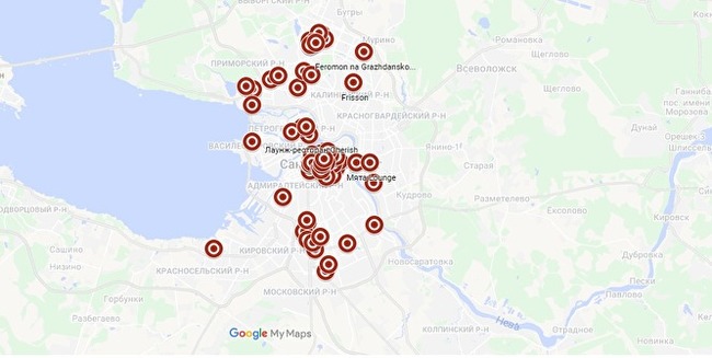 St. Petersburg bars protesting against the New Year's lockdown created a map of resistance - Saint Petersburg, A restaurant, Lockdown, Longpost