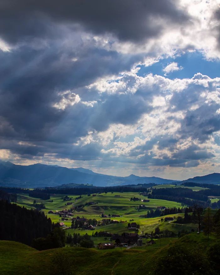 Emmental - My, Switzerland, The photo, Landscape, Nature, Alps, Farm, Summer