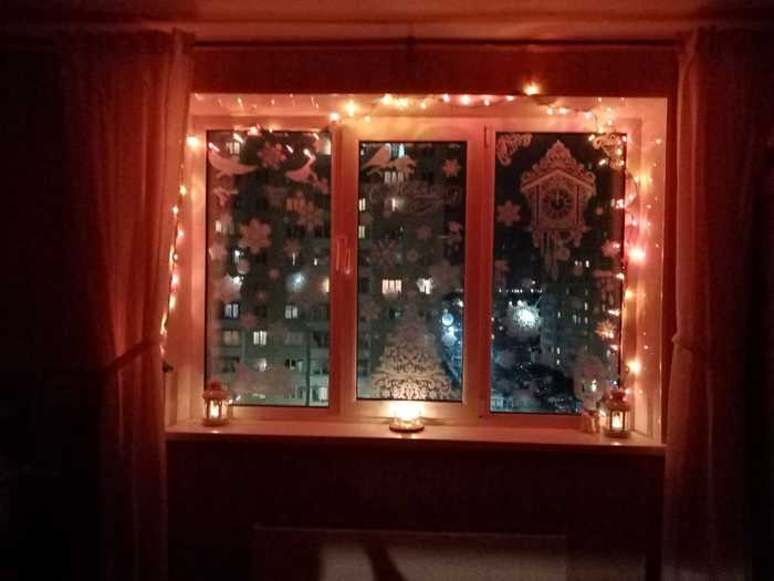 Tales on the window - My, New Year, Festive atmosphere, Longpost