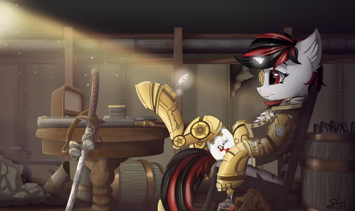 War is war, but then according to plan - Fallout: Equestria, MLP Blackjack, Augmentation, Steampunk, My little pony