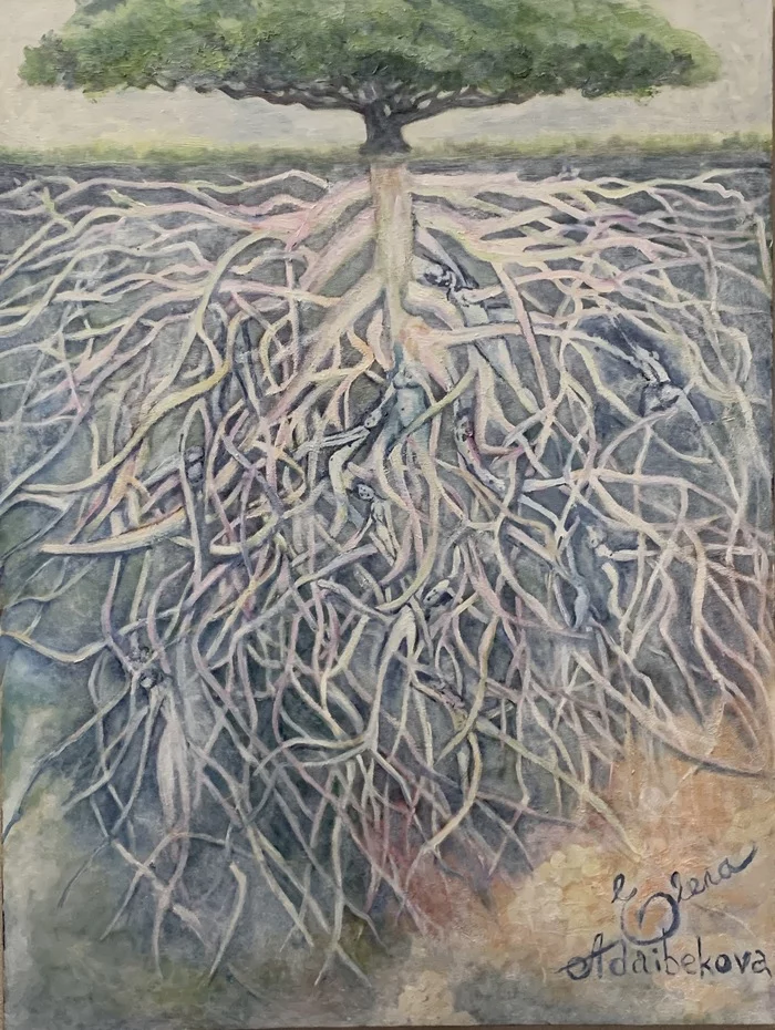 Look to the root - My, Painting, Modern Art