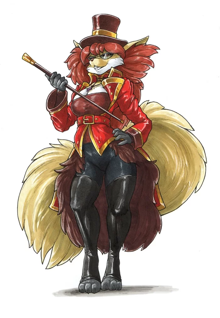 Delphox - Furry, Anthro, Art, Furry fox, Pokemon, Delphox, Ewgengster