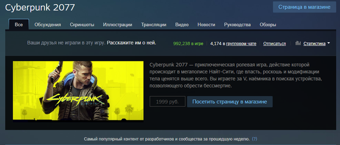 Cyberpunk 2077 идёт на рекорд