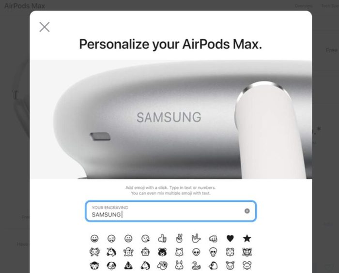 You can put your choice of inscription on Apple headphones - Apple, Samsung, Airpods Max, Engraving, Headphones, Humor