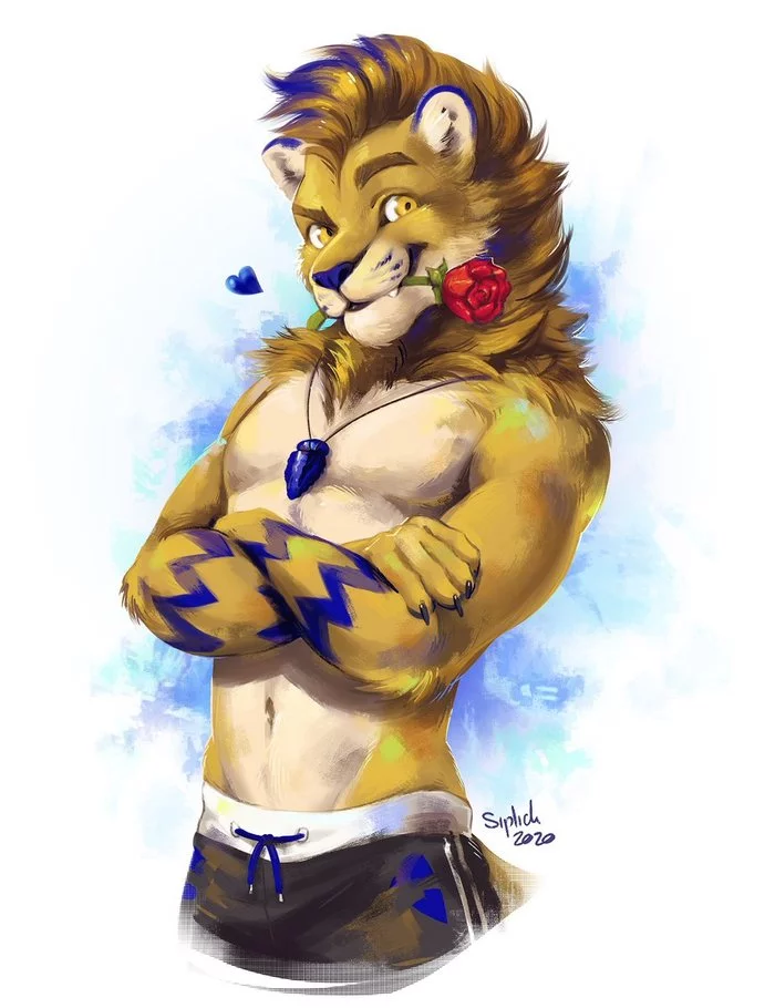 Wow handsome - Furry, Furry lion, the Rose, Siplickishida