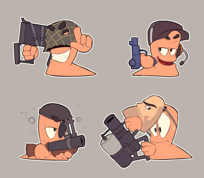 Worms Fortress Worms, Team Fortress 2, , 