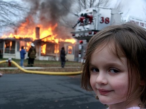 This reminds me of something... - My, New Year, Memes, The Arsonist Girl