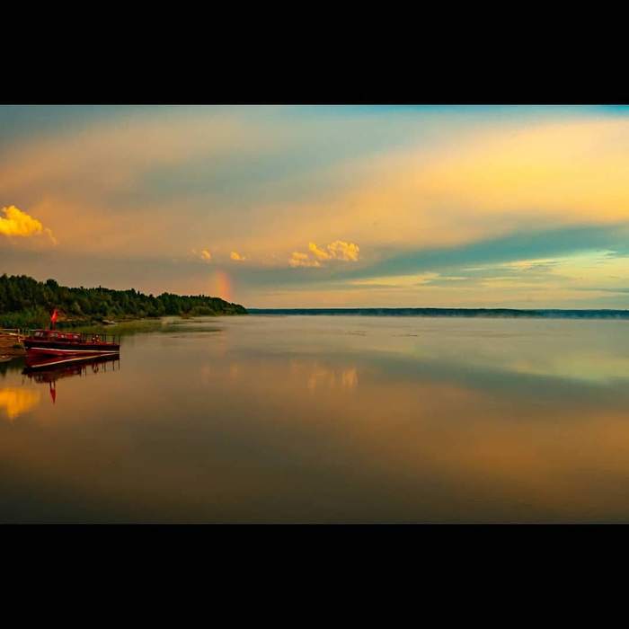 Evening on the river Angara - My, River, Nature, The photo, Angara River