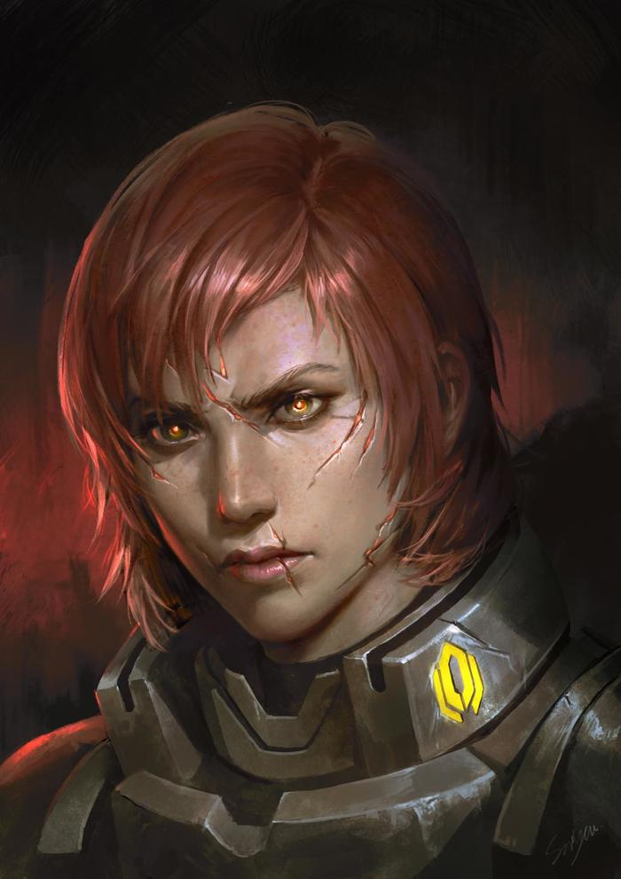 Lieutenant-Colonel Evangeline Shepard Mass Effect, , 