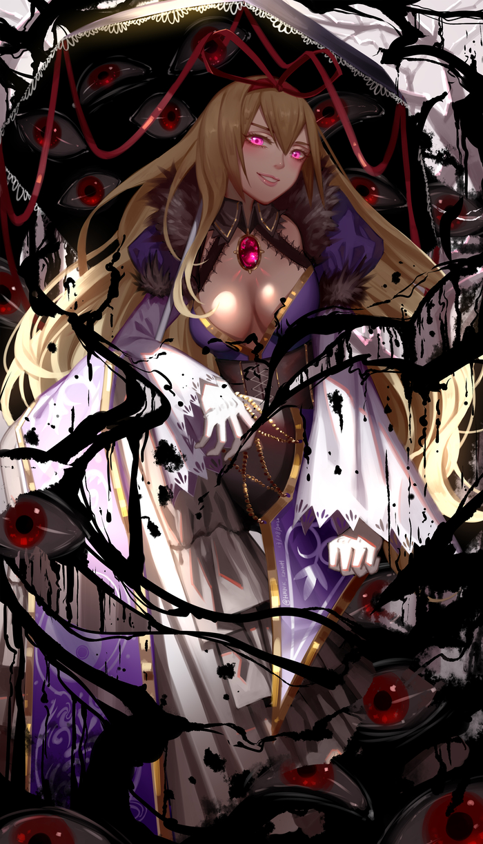 Yakumo Yukari Touhou, Koumajou Densetsu, Yakumo Yukari, Anime Art, , Ze xia