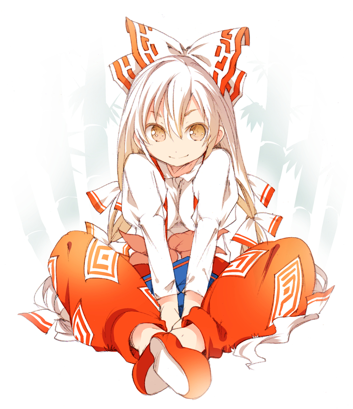  Touhou, Fujiwara no Mokou, Anime Art, 