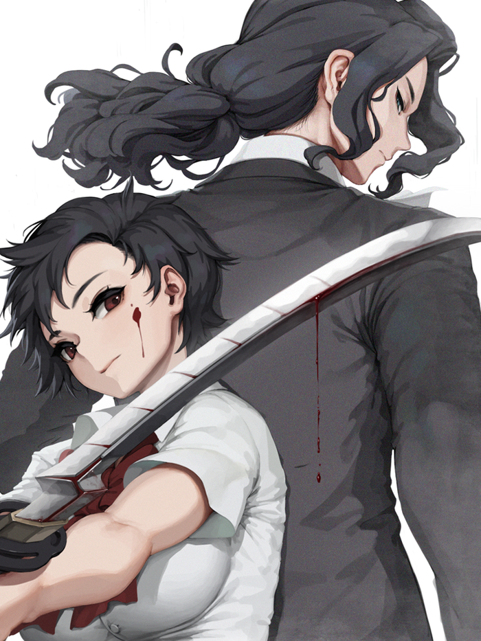 Saya & Haji , Blood+, Saya Otonashi, Anime Art