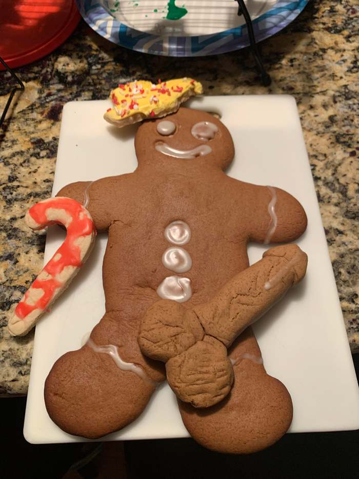 Sweet tooths went haywire - NSFW, Cookies, Gingerbread man, Bakery products, Penis, Fondant