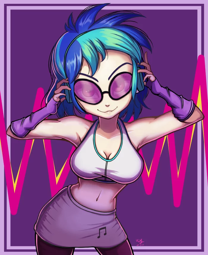 Vinyl - My little pony, Humanization, Vinyl scratch, The-park