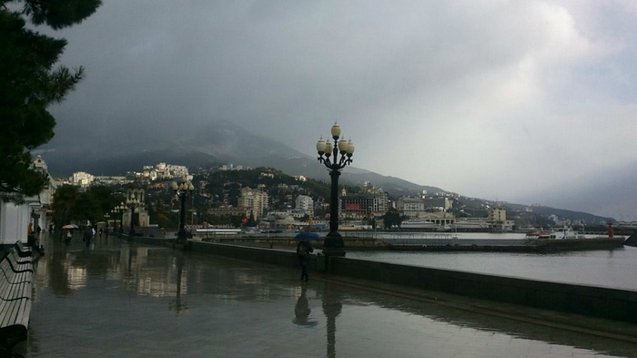 Зимняя Ялта / Крым Ялта, Крым, Море, Черное море, Зима, Длиннопост, Фотография