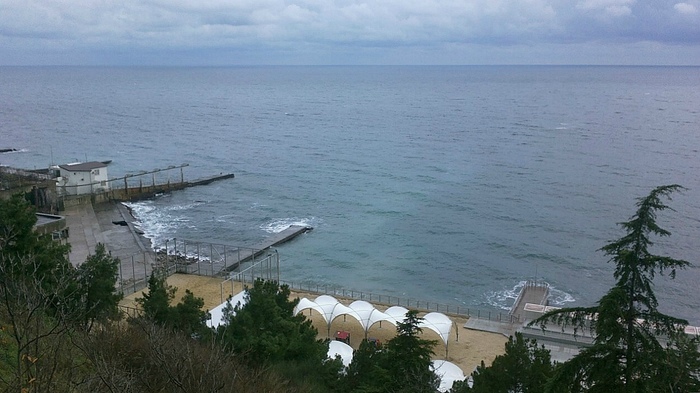 Зимняя Ялта / Крым Ялта, Крым, Море, Черное море, Зима, Длиннопост, Фотография