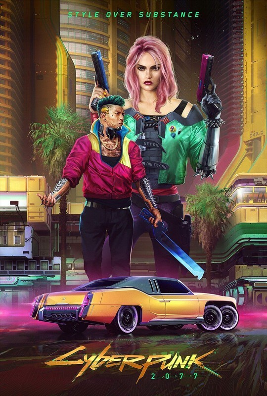 Cyberpunk 2077 game. Four design styles - My, Cyberpunk 2077, Concept Art, Design, Computer games, Longpost