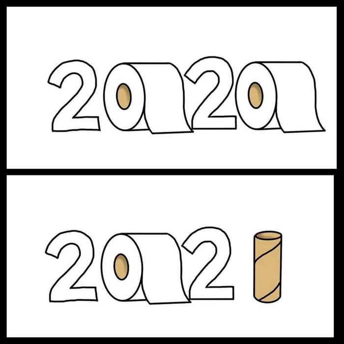 Happy New Year - 2021, Images, Toilet paper, New Year