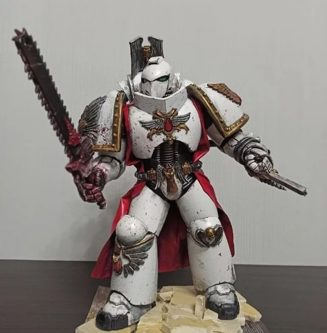 Blood Angels Apothecary (Sanguinary Priest variation) - My, Warhammer 40k, Modeling, Miniature, Painting miniatures, Hobby, Collecting, Warhammer, With your own hands, Longpost