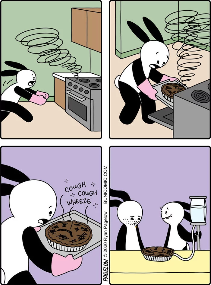 When I decided to bake my own pie - Buni, Buni Dad, Pagelow, I baked it myself, Pie, The rescue, Comics