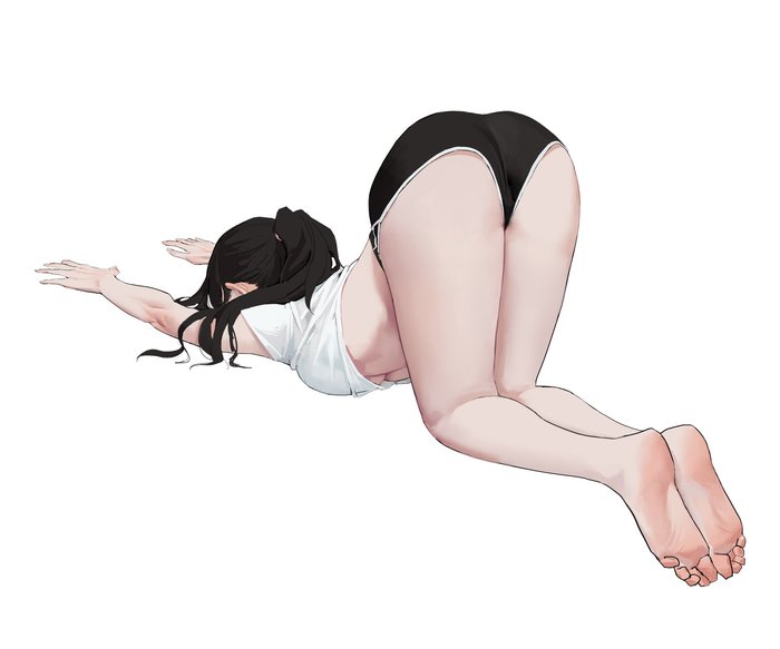 Morning work-out - NSFW, Art, Drawing, Girls, Charger, Erotic, Dongho Kang, No face