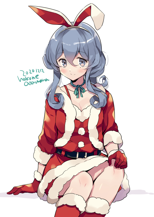 Santa costume - Kantai collection, Hornet, Haruna, Gotland, Maikaze, Atlanta, Oyashio, Anime, Anime art, Santa costume, Longpost