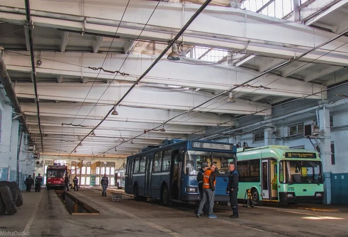 Trolleybus - My, Republic of Belarus, Trolleybus, Depot, The photo, Gomel, Longpost