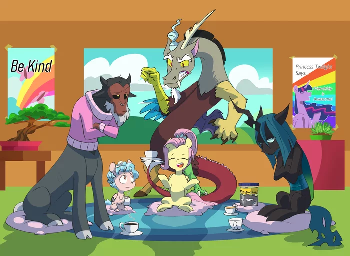 Reform Therapy - My little pony, PonyArt, Fluttershy, MLP Discord, Tirek, Cozy glow, Queen chrysalis, King sombra, Doodle-Mark