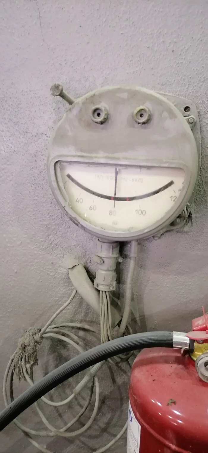 Hello - The photo, Smile, Thermometer, Electricity, Pareidolia, It seemed, Longpost