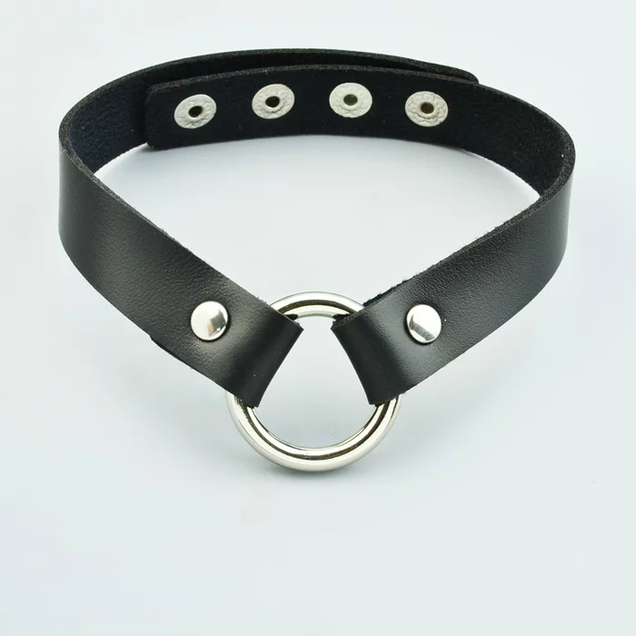 Choker Collar (simple) - My, Leather, Needlework without process, Choker, Collar, BDSM, Longpost