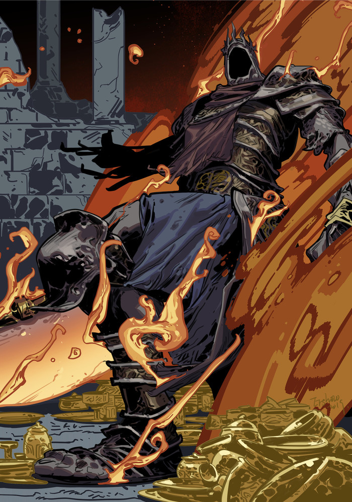 Dark Souls 3 Рисунок, Dark Souls, Dark Souls 3, Боссы в играх, Арт, Длиннопост