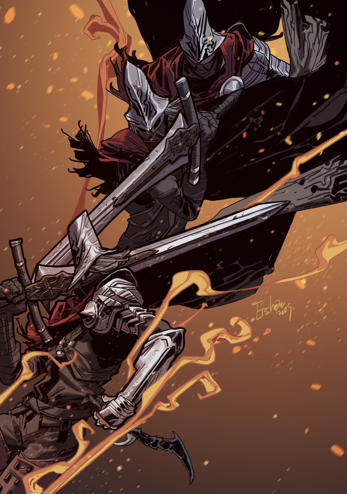 Dark Souls 3 Рисунок, Dark Souls, Dark Souls 3, Боссы в играх, Арт, Длиннопост