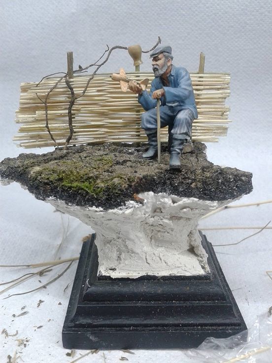 Grandfather Shchukar - My, Stand modeling, Scale model, Longpost