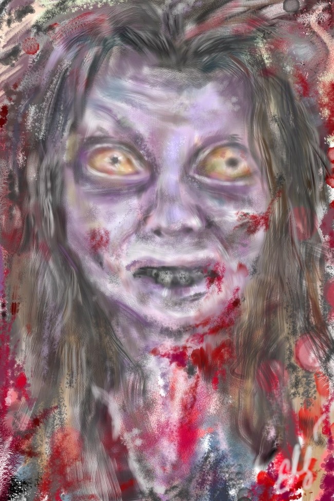 I've been drawing on my phone for a long time - My, Zombie, Art, Digital drawing, Longpost