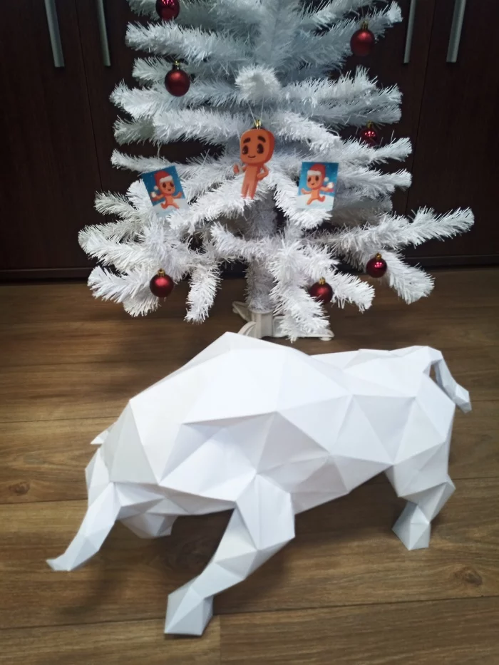 year of the bull - My, Year of the bull, New Year, 2021, Handmade, Christmas tree, Work, Bull, Longpost