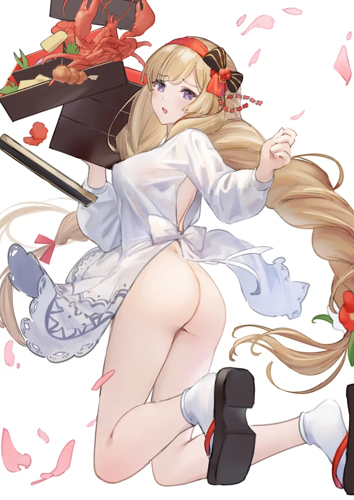 Athena - NSFW, Anime, Art, Anime art, Erotic, Granblue fantasy, Athena, Booty