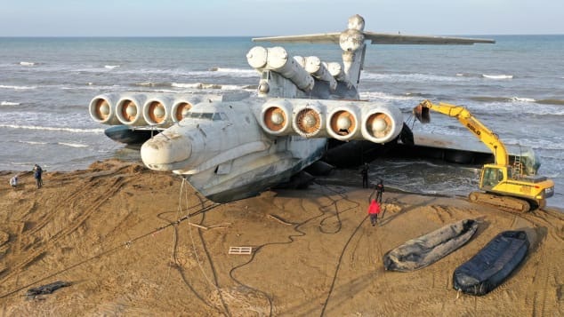 Russian monster rises from the crypt - Ekranoplan, Project, Aviation, Video, Longpost